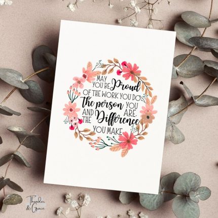 Boss Gift Words of Affirmation Card