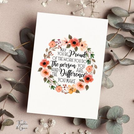 Life Is Tough Inspirational Quote Print