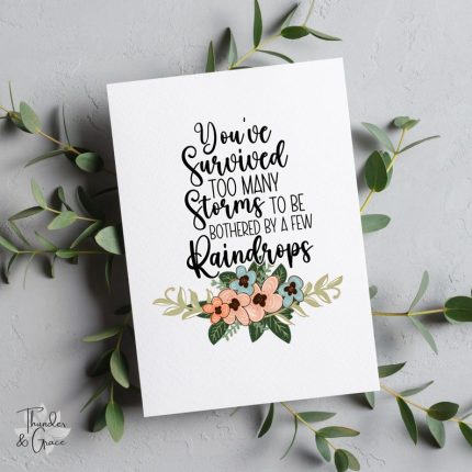 I Am The Storm Survivor Greeting Card
